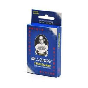 DR. LONG RUFF STUDDED CONDOM 3's | STUDDED & LUBRICATED