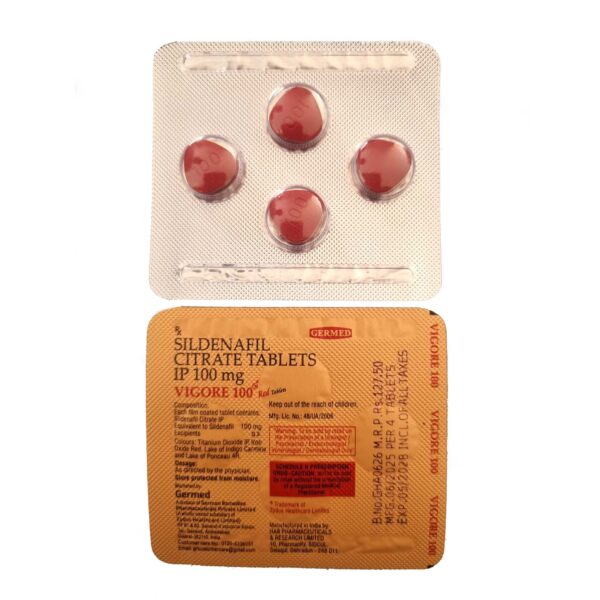 VIGORE 100 RED TABLET | 4’S