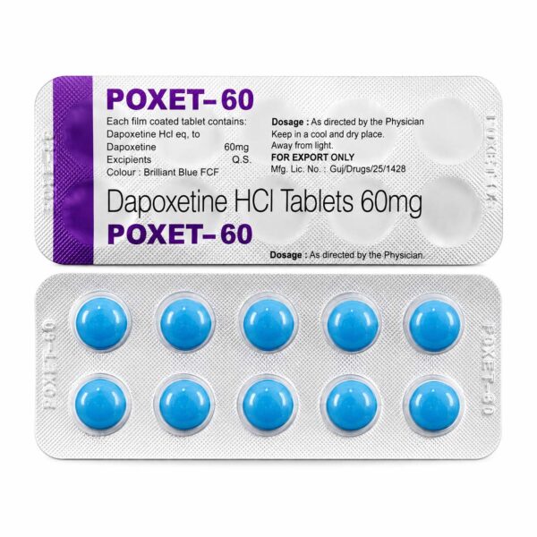 Poxet 60 (Dapoxetine 60mg) – 10 Tablets